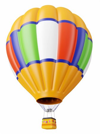 Multi-colored balloon for flight in air isolated 3d Photographie de stock - Aubaine LD & Abonnement, Code: 400-06105231