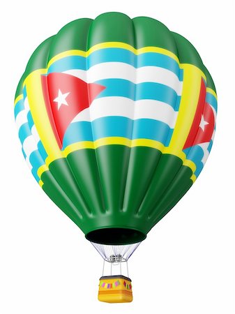 Multi-colored balloon for flight in air isolated 3d Photographie de stock - Aubaine LD & Abonnement, Code: 400-06105232