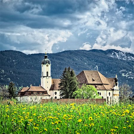 An image of the famous Wieskirche in Bavaria Germany Stock Photo - Budget Royalty-Free & Subscription, Code: 400-06105281