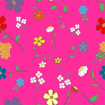 simsearch:400-06748136,k - Background - floral seamless with a variety of flowers Stock Photo - Budget Royalty-Free & Subscription, Code: 400-06105589