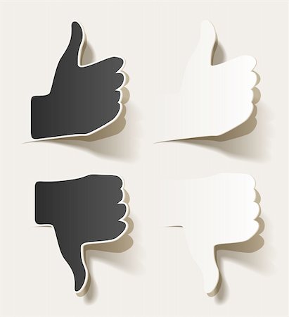 fist vectors - like in the form of stickers Stock Photo - Budget Royalty-Free & Subscription, Code: 400-06106122