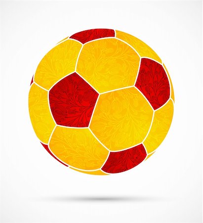 football play drawing - abstract soccer ball Stock Photo - Budget Royalty-Free & Subscription, Code: 400-06106172