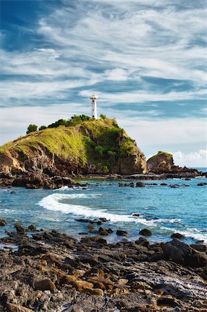 lighthouse on a cliff, Koh Lanta, Krabi, Thailand Stock Photo - Budget Royalty-Free & Subscription, Code: 400-06106189