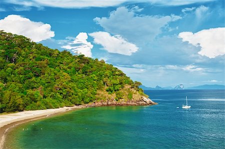 reef aerial - yacht in Andaman Sea at sunset, Thailand Stock Photo - Budget Royalty-Free & Subscription, Code: 400-06106190