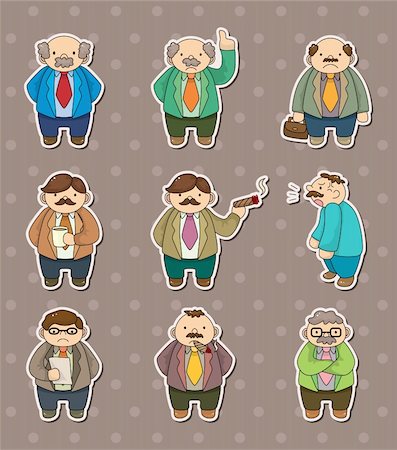 boss stickers Stock Photo - Budget Royalty-Free & Subscription, Code: 400-06106436