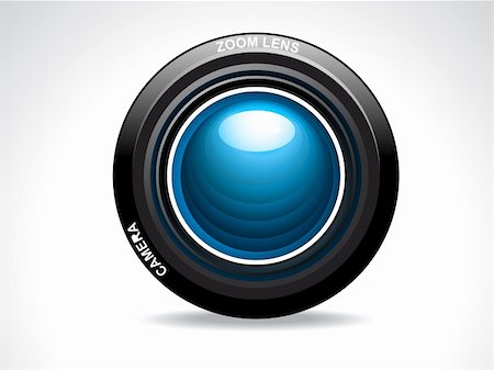 abstract glossy camera lense vector illustration Stock Photo - Budget Royalty-Free & Subscription, Code: 400-06106880