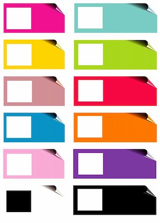 ellion (artist) - Blank page to print color labels Stockbilder - Microstock & Abonnement, Bildnummer: 400-06107296