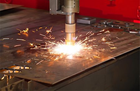 enfermo - Plasma metal cutting precision industrial cnc machine Stock Photo - Budget Royalty-Free & Subscription, Code: 400-06107713