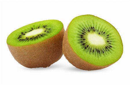 simsearch:400-09066237,k - Ripe kiwi fruit isolated on white background Photographie de stock - Aubaine LD & Abonnement, Code: 400-06108499