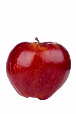 Organic red delicious apple isolated on a white background. Photographie de stock - Aubaine LD & Abonnement, Code: 400-06109435