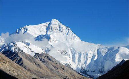 High peak of Mount Everest Stock Photo - Budget Royalty-Free & Subscription, Code: 400-06100243