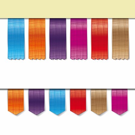 simsearch:400-04871184,k - fabric ribbons in different colors Photographie de stock - Aubaine LD & Abonnement, Code: 400-06100692