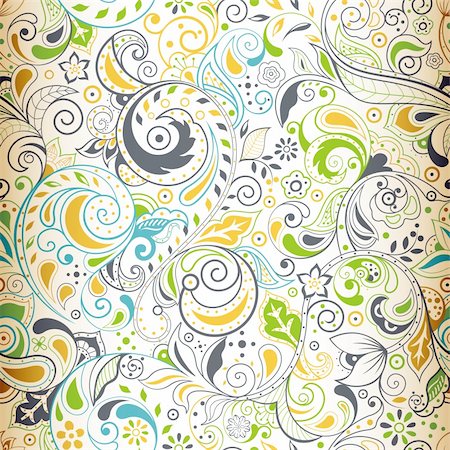 Illustration of abstract floral background. Stockbilder - Microstock & Abonnement, Bildnummer: 400-06102066
