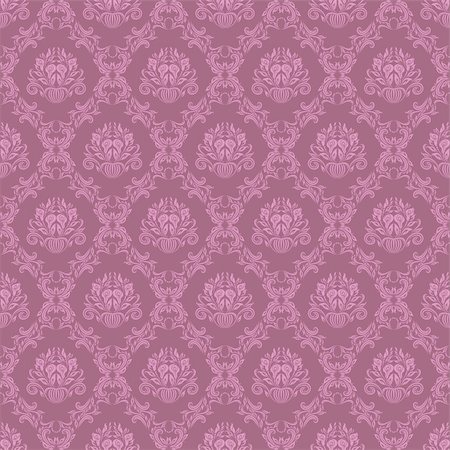 Damask seamless floral pattern. Rose flowers on a brown background. Stock Photo - Budget Royalty-Free & Subscription, Code: 400-06102089