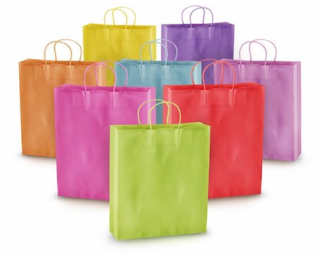 simsearch:400-08772748,k - Shopping concept, empty shopping bags. Foto de stock - Super Valor sin royalties y Suscripción, Código: 400-06102164