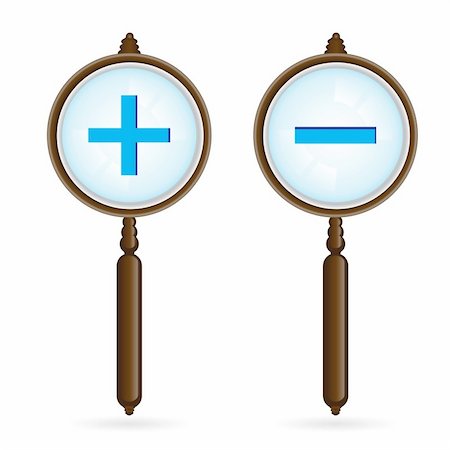 simsearch:400-07753794,k - Magnifying glass. Illustration on white background Photographie de stock - Aubaine LD & Abonnement, Code: 400-06102499