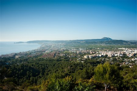 View over the resort town onf Javea, Costa Blanca Stock Photo - Budget Royalty-Free & Subscription, Code: 400-06103461