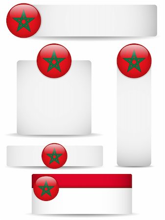 Vector - Morocco Country Set of Banners Foto de stock - Super Valor sin royalties y Suscripción, Código: 400-06103507