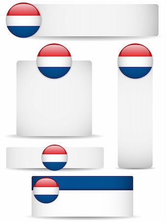simsearch:400-04738956,k - Vector - Netherlands Country Set of Banners Photographie de stock - Aubaine LD & Abonnement, Code: 400-06103508