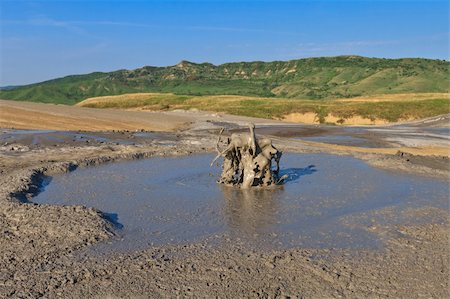 simsearch:400-06482097,k - Strange landscape produced bu active mud volcanoes Stock Photo - Budget Royalty-Free & Subscription, Code: 400-06103553