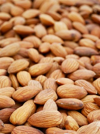 The heap of almonds nuts Stock Photo - Budget Royalty-Free & Subscription, Code: 400-06103763