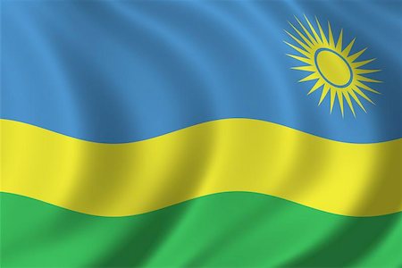 simsearch:622-02621533,k - Flag of Rwanda waving in the wind Stock Photo - Budget Royalty-Free & Subscription, Code: 400-06126012