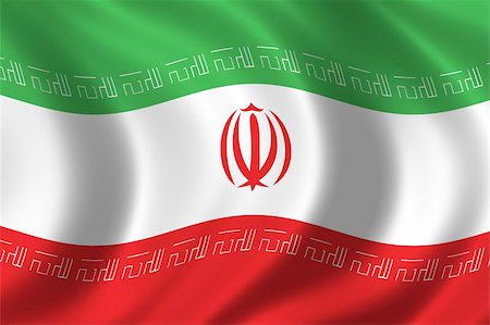 Flag of Iran waving in the wind Stock Photo - Budget Royalty-Free & Subscription, Code: 400-06126070