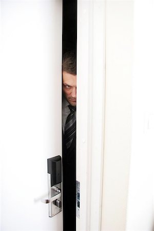 person entering office - glare Stock Photo - Budget Royalty-Free & Subscription, Code: 400-06126255