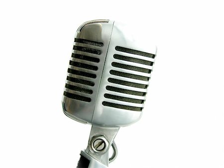 simsearch:400-04278062,k - The retro Shure Elvis Mic from the 50's. Photographie de stock - Aubaine LD & Abonnement, Code: 400-06127351