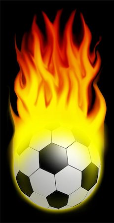 simsearch:400-04726815,k - A burning soccer ball Stock Photo - Budget Royalty-Free & Subscription, Code: 400-06127365