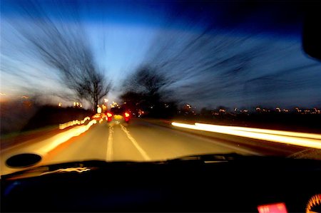 sunset tree with car - Night Travel Stock Photo - Budget Royalty-Free & Subscription, Code: 400-06127405