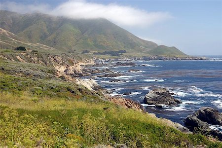 simsearch:400-05077606,k - Big Sur scenery in California, U.S.A. Foto de stock - Super Valor sin royalties y Suscripción, Código: 400-06128472