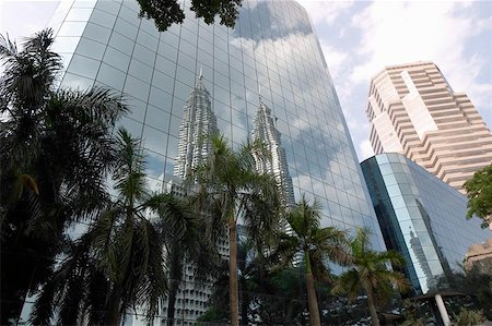Reflection of Petronas Towers, Kuala Lumpur, Malaysia Stock Photo - Budget Royalty-Free & Subscription, Code: 400-06128888