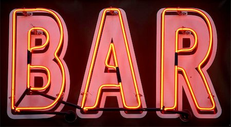 Red neon bar sign, manhattan, new york, new york state, america, usa Photographie de stock - Aubaine LD & Abonnement, Code: 400-06129338