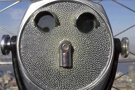 coin operated binoculars, top of the empire state building, new york, America, usa Photographie de stock - Aubaine LD & Abonnement, Code: 400-06129330