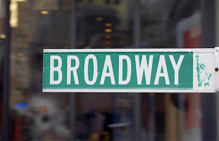 Broadway street sign, manhattan, new york, America, usa Photographie de stock - Aubaine LD & Abonnement, Code: 400-06129359