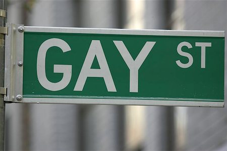 Gay street sign, greenwich village, lower manhattan, New York, America, USA Stock Photo - Budget Royalty-Free & Subscription, Code: 400-06129382