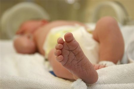 frühgeburt - New born baby's two feet Stockbilder - Microstock & Abonnement, Bildnummer: 400-06129666