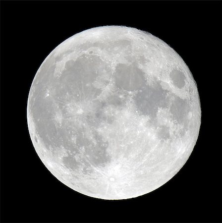 phases of moon - Detailed closeup of a full moon showing craters Stock Photo - Budget Royalty-Free & Subscription, Code: 400-06134033