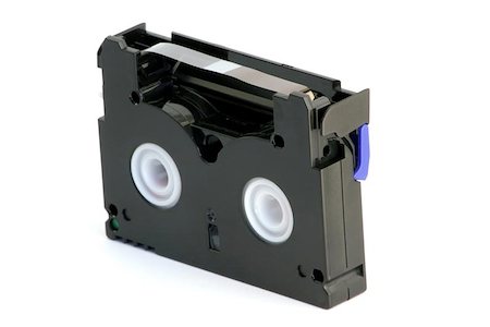 MiniDV Cassette opened isolated Foto de stock - Super Valor sin royalties y Suscripción, Código: 400-06134269