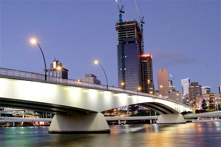 sgraafmans (artist) - A Bridge over the Brisbane river in Queensland, Australia. Stockbilder - Microstock & Abonnement, Bildnummer: 400-06134342