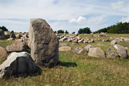 Ancient stone viking graves in Aalborg, Denmark Stock Photo - Budget Royalty-Free & Subscription, Code: 400-06135768