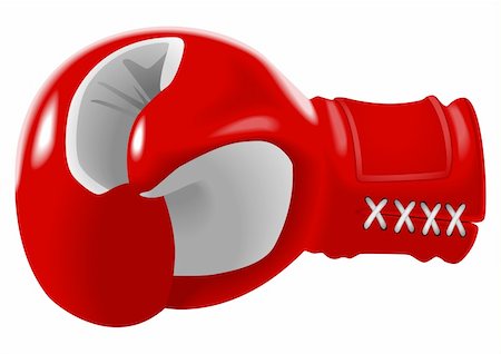 rudall30 (artist) - Stock vector of red boxing glove Photographie de stock - Aubaine LD & Abonnement, Code: 400-06135835