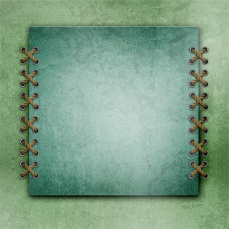 decorative line on border on paper - green paper background. A place for your text Stock Photo - Budget Royalty-Free & Subscription, Code: 400-06136445