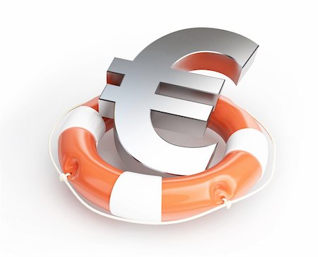 simsearch:400-06527467,k - lifebelt euro isolated on a white background Stock Photo - Budget Royalty-Free & Subscription, Code: 400-06137300