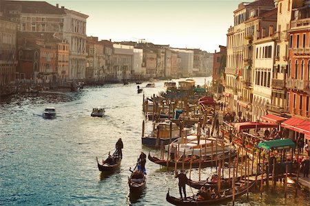 Photo of Grand canal on sunset, Venice Stock Photo - Budget Royalty-Free & Subscription, Code: 400-06137567