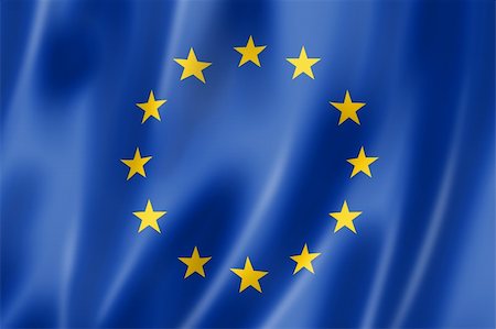 simsearch:400-06476619,k - European union flag, three dimensional render, satin texture Foto de stock - Royalty-Free Super Valor e Assinatura, Número: 400-06137622