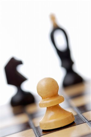 simsearch:400-07091188,k - Tilted view of chessboard, focus on pawn in foreground. Stock Photo - Budget Royalty-Free & Subscription, Code: 400-06137657