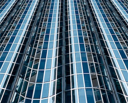 abstract blue glass facade of office building Stock Photo - Budget Royalty-Free & Subscription, Code: 400-06137995