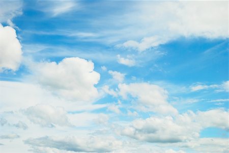 Blue sky with clouds Stock Photo - Budget Royalty-Free & Subscription, Code: 400-06138076